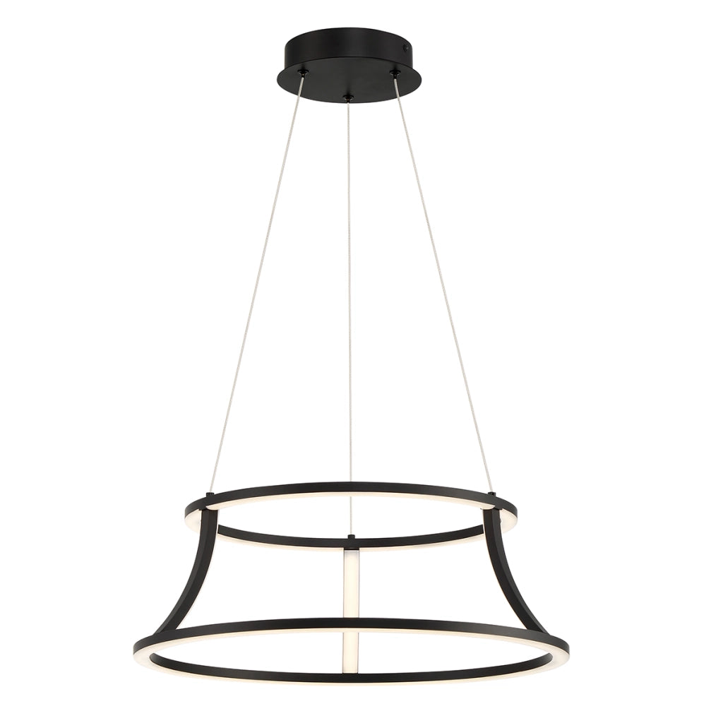 Lampada sospesa Cadoux Quintiesse nera Ø51 LED 54W