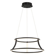 Lampada sospesa Cadoux Quintiesse nera Ø51 LED 54W