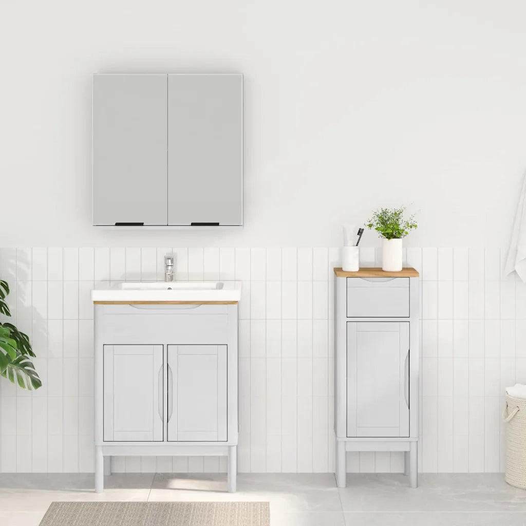 Set di mobili per il bagno con cassetto FLORO 2 pcs Bianco