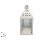 Lanterna Decorativa Porta Tea-Light Bianca 24 cm