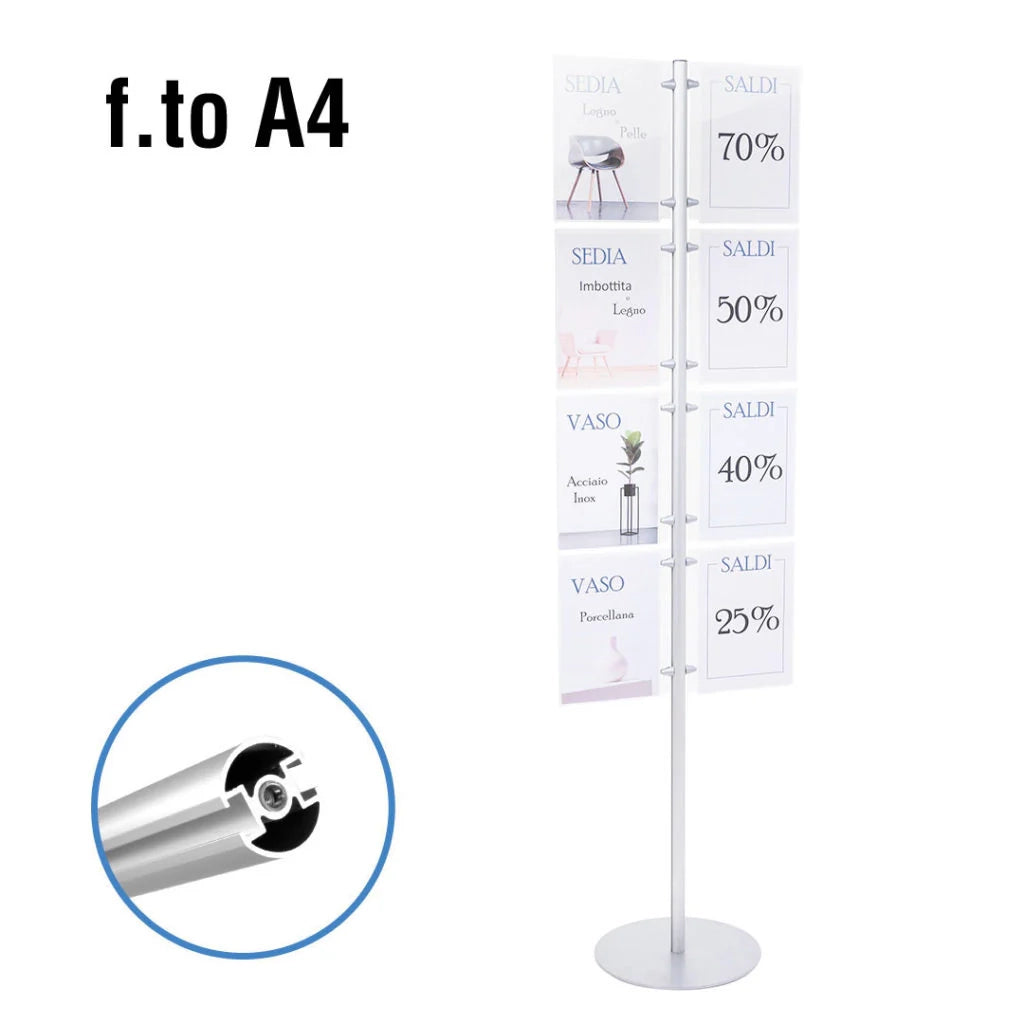 Espositore 8 tasche formato A4 verticale