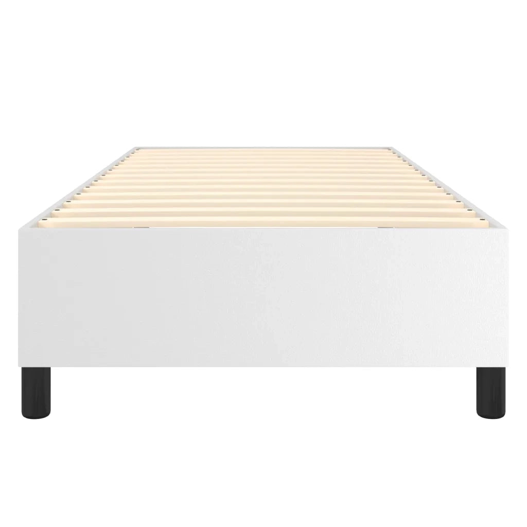 Struttura Letto a Rete a Molle Bianco 100x200 cm in Similpelle 3121030