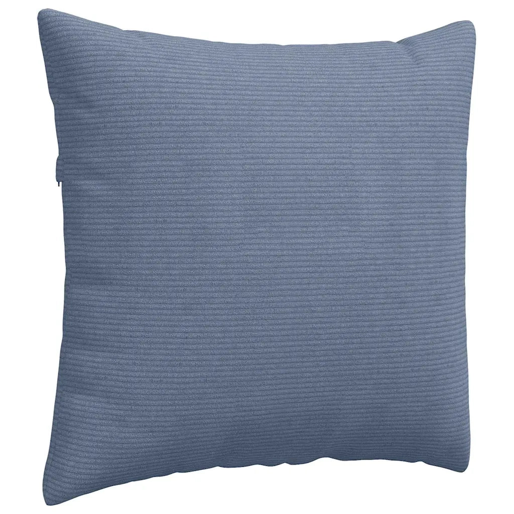 Cuscini da Divano 2 pz-Set di 2 Cuscini per Sofa Blu 45 x 45 cm Tessuto in Cords 910819