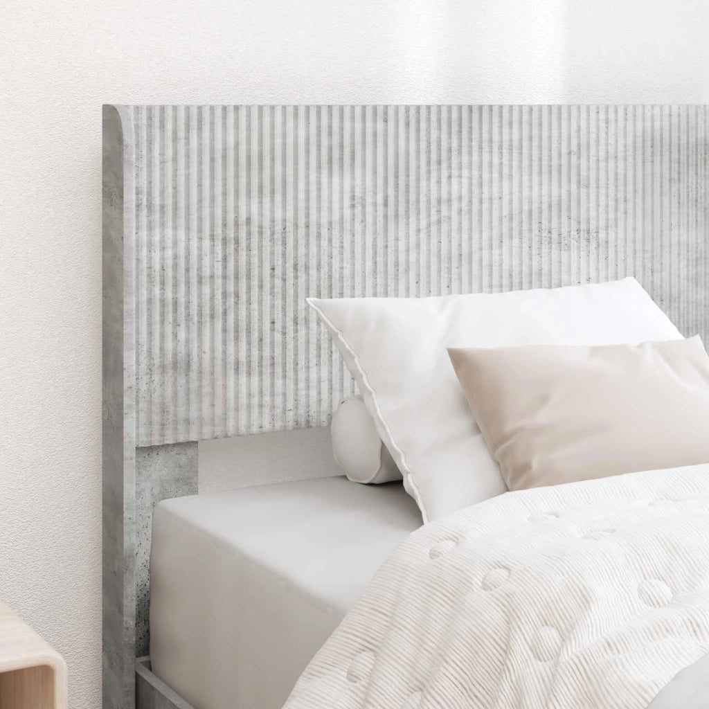 Struttura del letto con stoccaggio e testata Grigio Cemento 3414254
