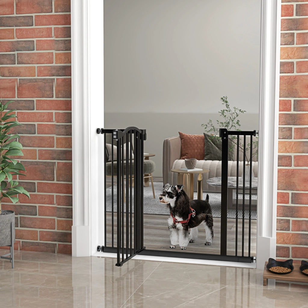 Barriera di Sicurezza per Cani Aggiustabile ¨C zephmum ¨C Nero 74-100 cm