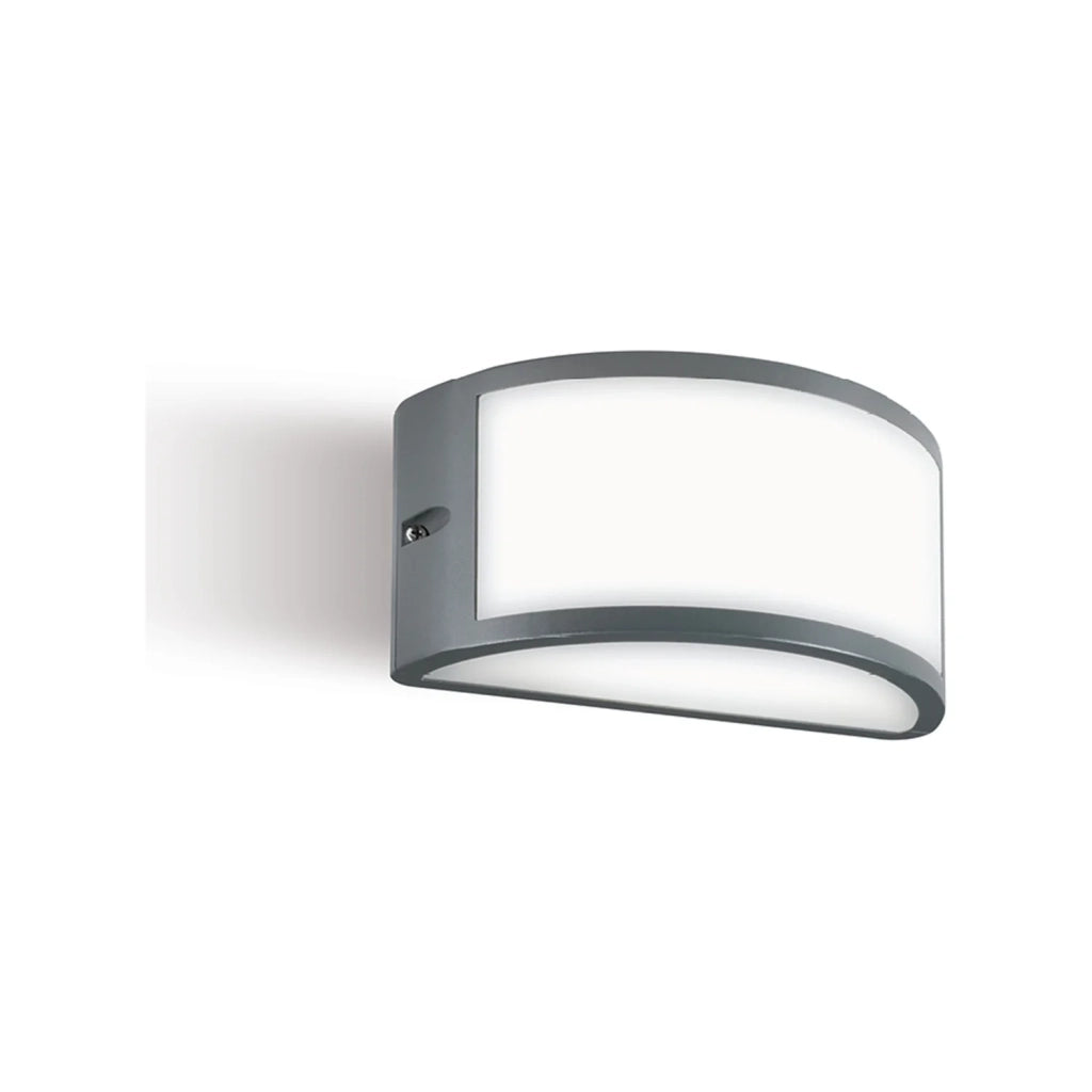 Applique Per Esterni Ed Interni In Alluminio Grigio Led 10 W 700 Lm 3000K Petit
