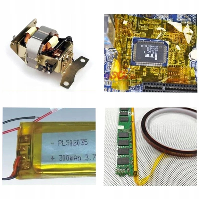 Nastro Kapton 100mm x 30m – Alta Resistenza Termica 240°C | Spessore 0,05mm, Adesivo Silicone
