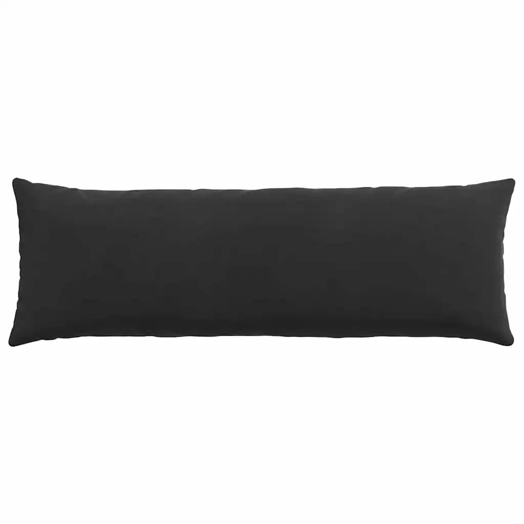 Cuscini da Divano 2 pz-Set di 2 Cuscini per Sofa Nero 120 x 40 cm Tessuto in Cords