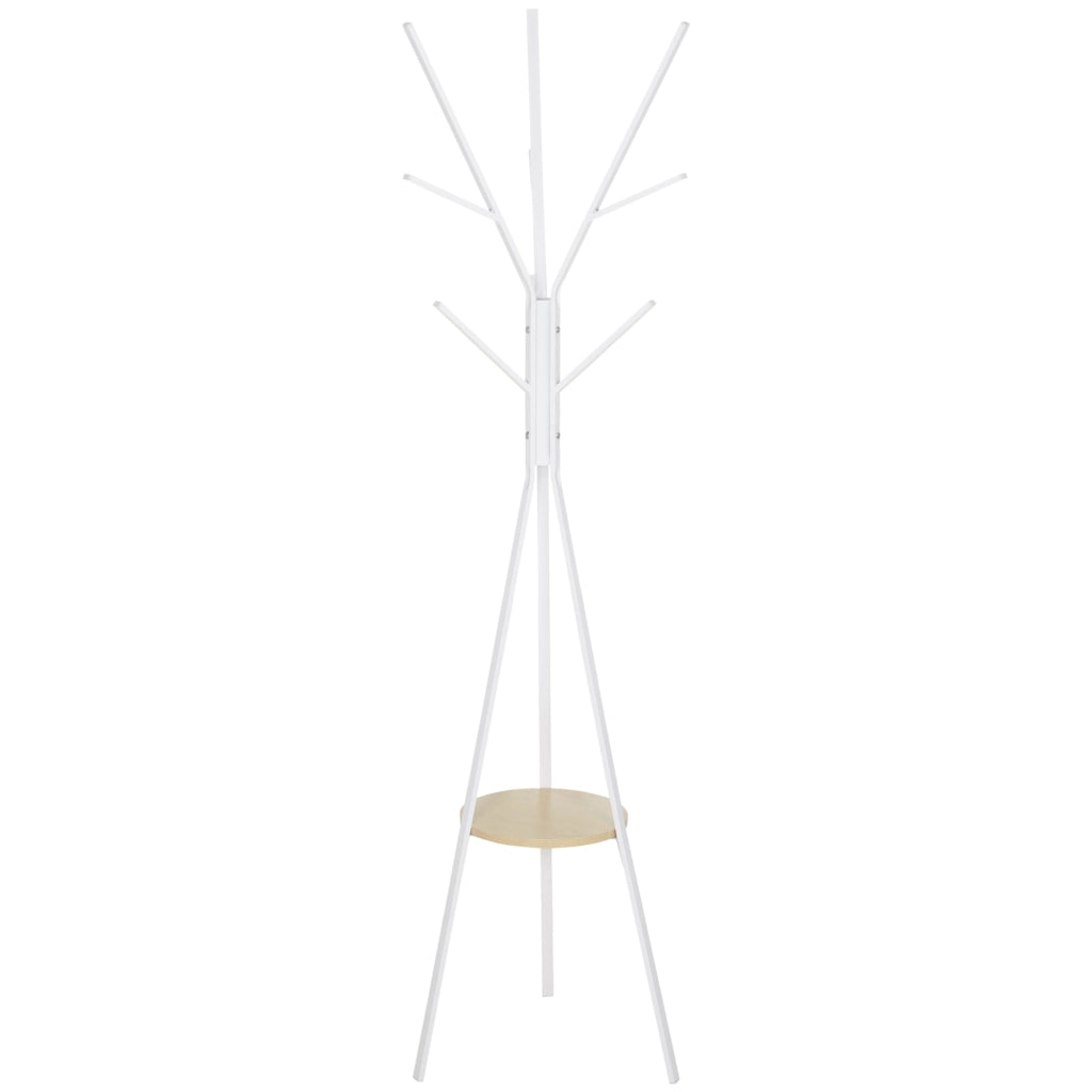 Appendiabiti da Terra Moderno per Ingresso ¨C Minimal ¨C Bianco 45x45x180 cm
