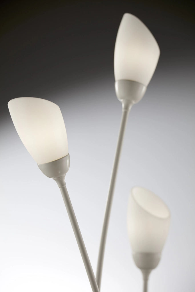 Lampada da terra GLORIOSA Jupiter sabbia-grigio 9xG9