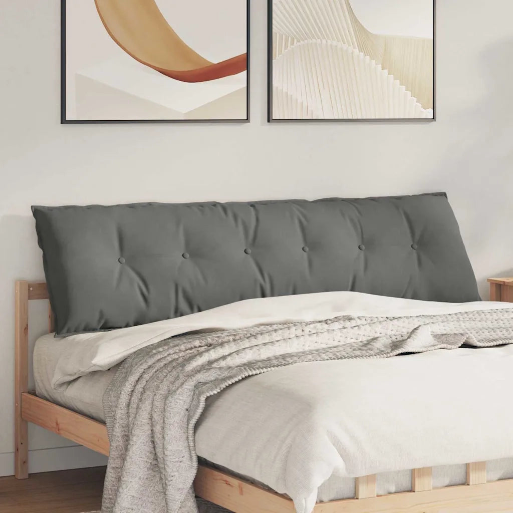 Cuscino per Schiena Grigio scuro 180 x 50 cm 42014947