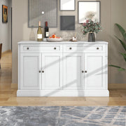 Sideboard moderno con 4 ante e 2 cassetti - Zephmum - 150x40x86 cm - Antikwei?