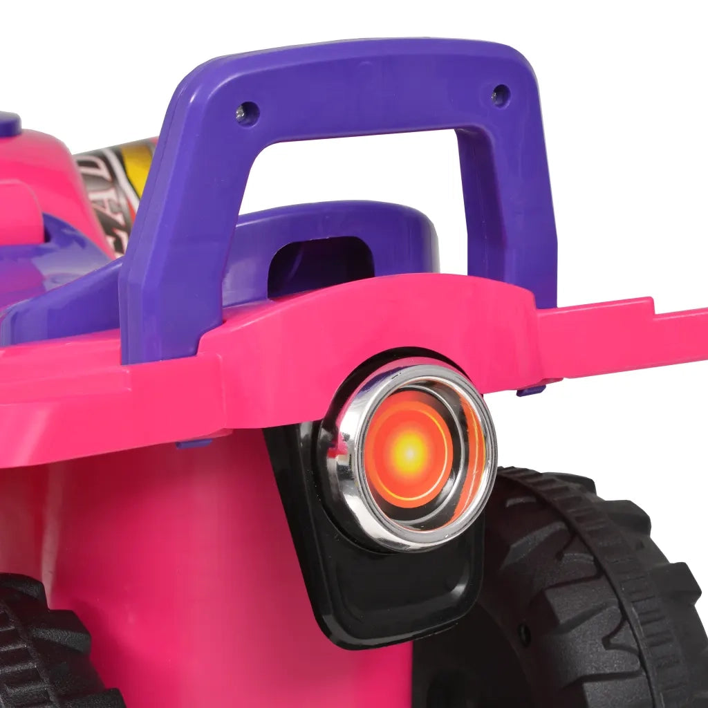 Cavalcabile ATV | Armadietto TV | Mobile Porta TV per Bambini Rosa e Viola con Suoni e Luci