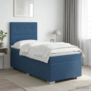 Letto box spring con materasso Blu 80 x 200 cm Tessuto 3453282