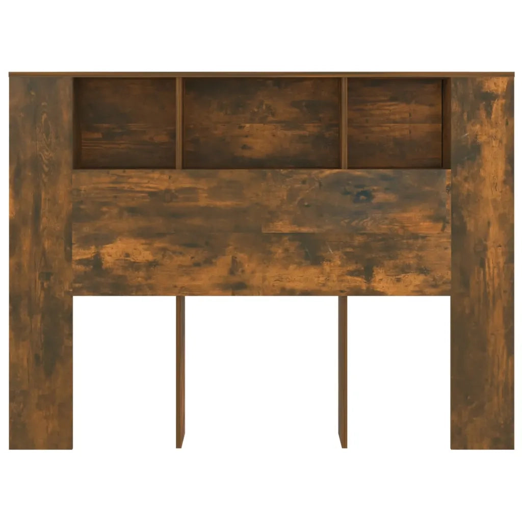 Testiera con Scomparti Rovere Fumo 140x18,5x104,5 cm 817270