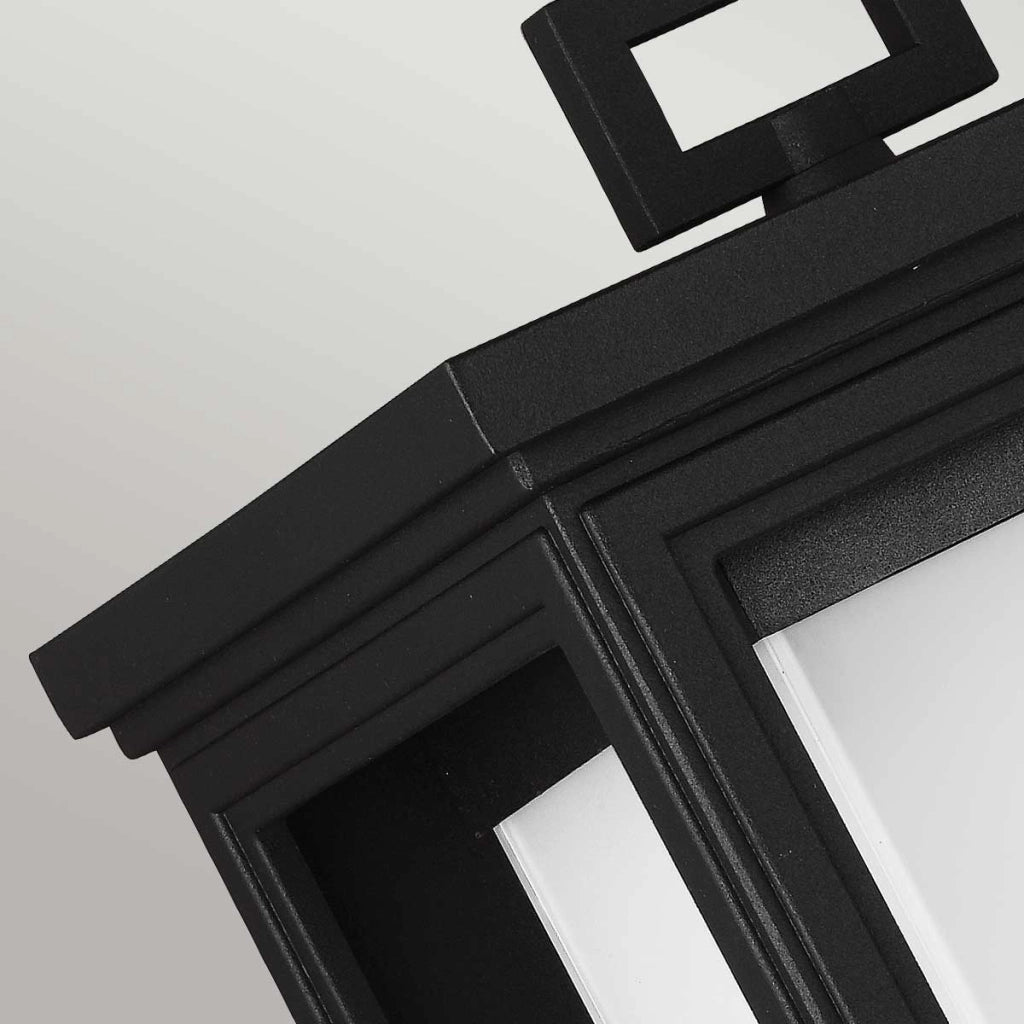 Applique esterno Roscoe Feiss nero texture E27 60W