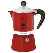 Bialetti Rainbow Caffettiera 1 tazza rossa