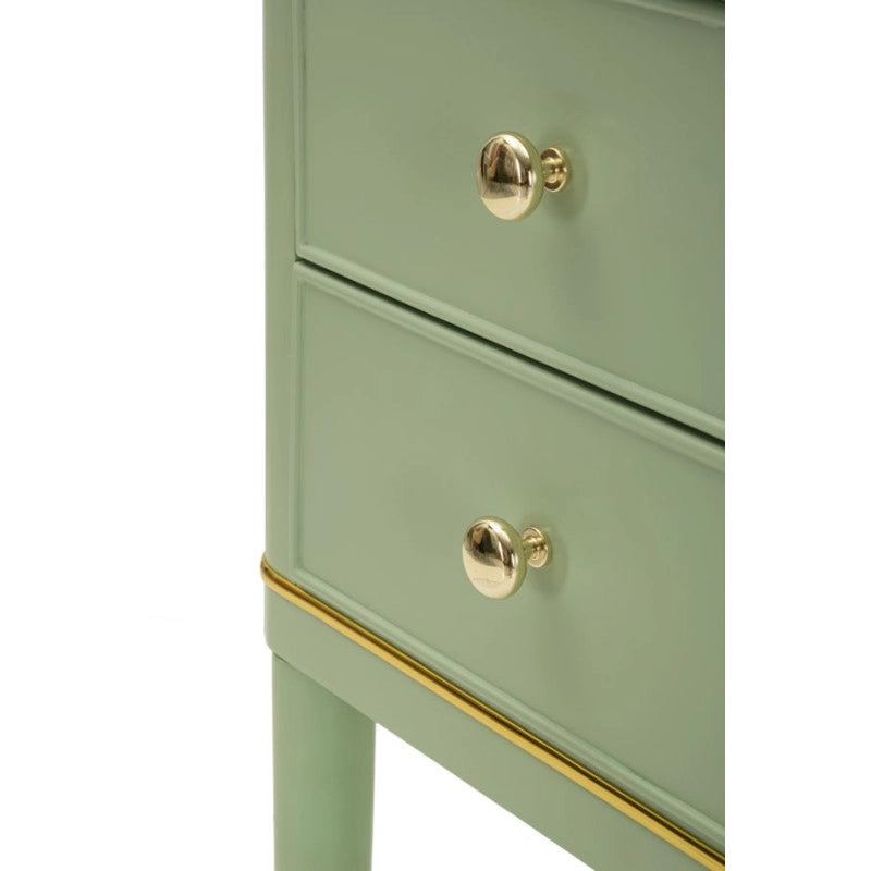 Comodino Camille Verde cm 40x30x71