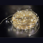 180 LED BIANCO CALDO FILO RAME 9 M GIOCHI IP44