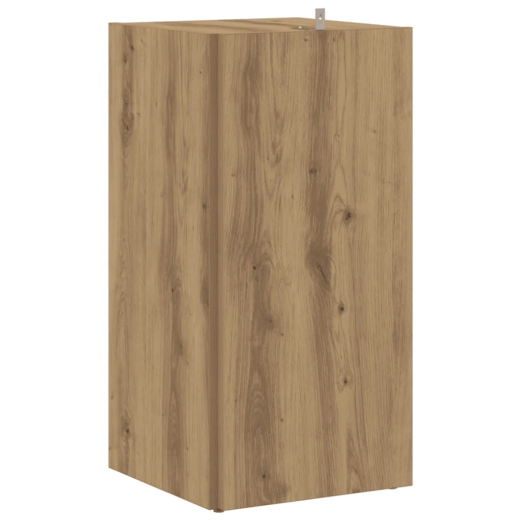 Mobile Angolare Rovere Artigianale 33x33x67 cm in Truciolato 856719