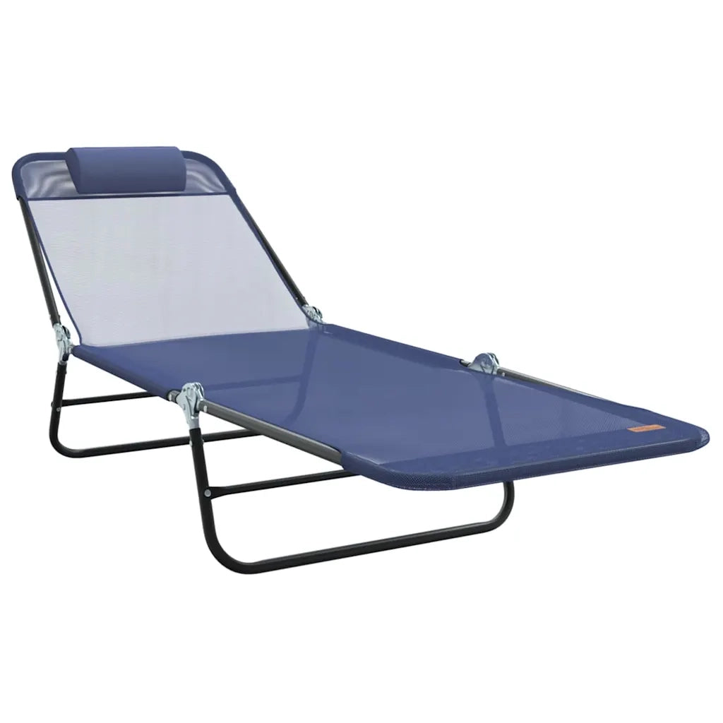 Lettino prendisole pieghevole Blu navy 182 x 55 x 85,5 cm 42003154