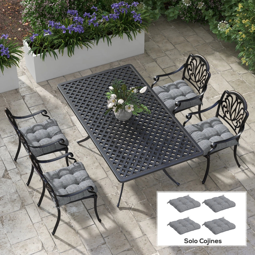 Cuscini per Sedie da Pranzo e Giardino ¨C Minimal ¨C 48x48x10 cm Grigio