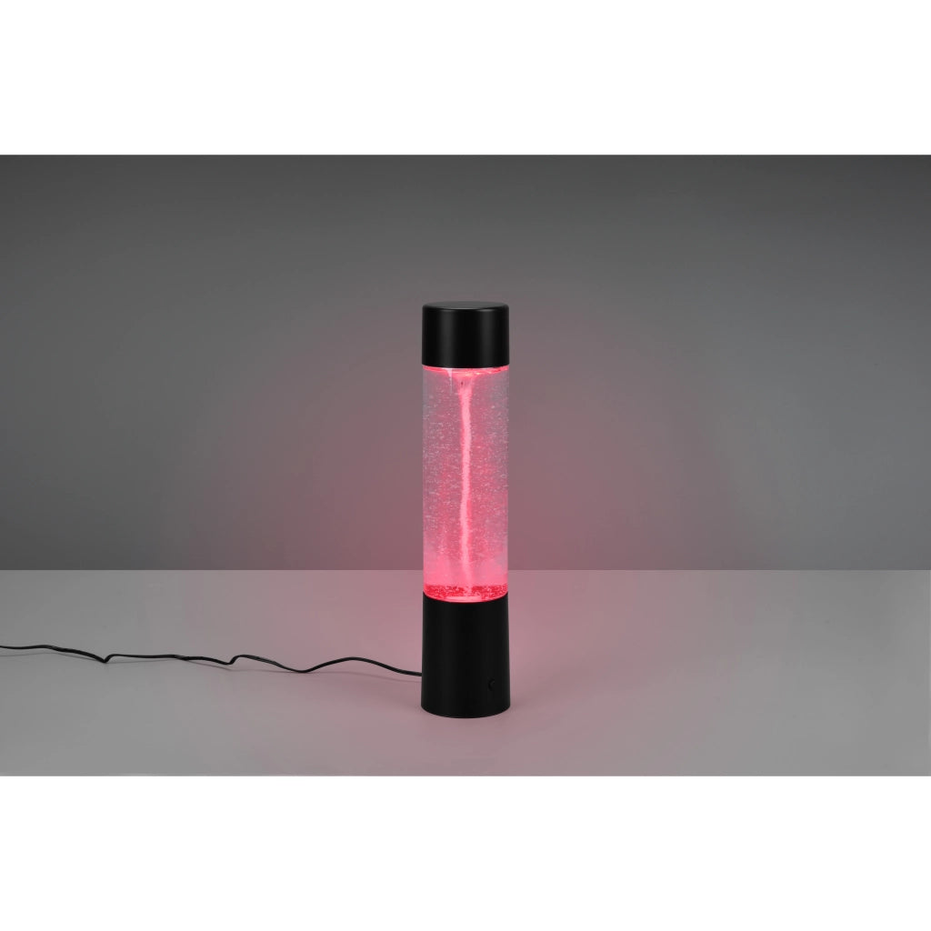 LAMPADA LED DA TAVOLO TORNADO RGB 9W H34CM NERA.