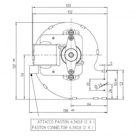 VENTILATORE CENTRIFUGO CFO-DA80x83-35 206506 FERGAS