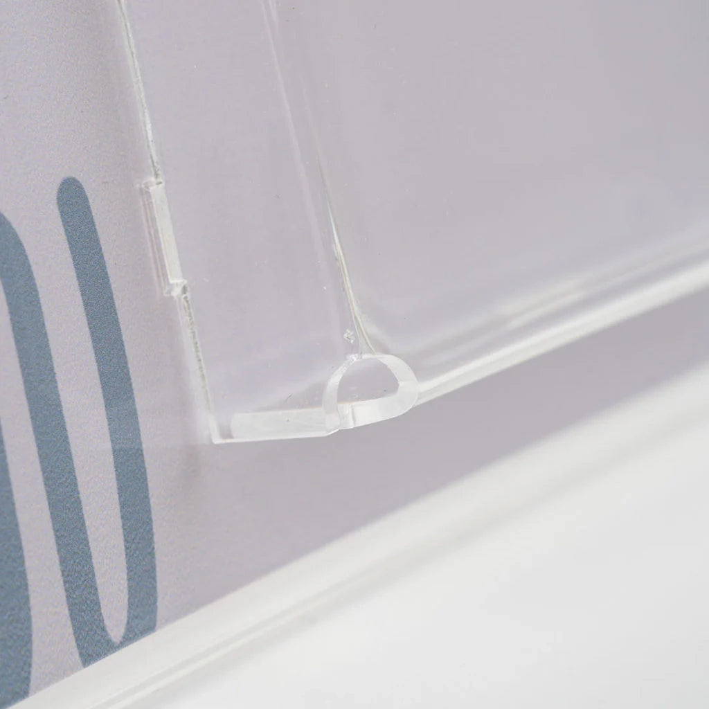 Porta avvisi in plexiglass monofacciale A4 con tasca 1/3 di A4