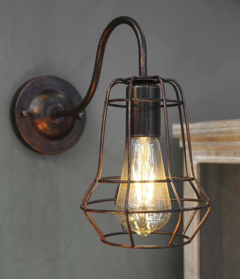 Lampada da Muro Industry 33x15x27,5 cm in Ferro