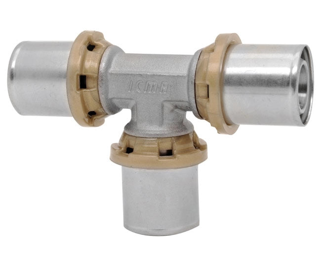 RACCORDO A T INTERMEDIO RIDOTTO PER TUBO MULTISTRATO A PRESSARE MODELLO SEMPITER ø32 - ø20 - ø32 X3   ICMA  S.P.A.