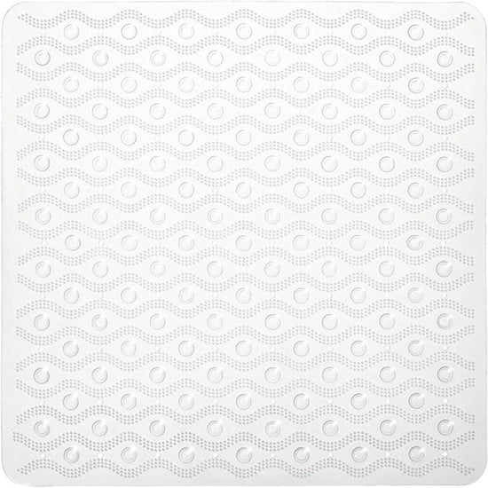 Mat di sicurezza per doccia e bagno, PVC, 55x55 cm, trasparente