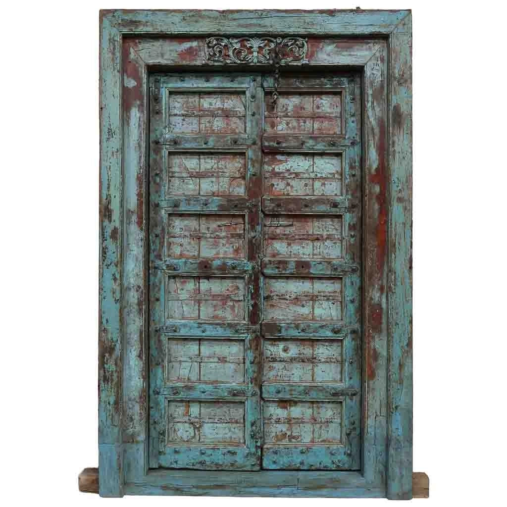 Porta in legno marrone 135x20x213h cm