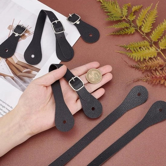 Fascia di sella - Adattabile - Pelle - Chiusura zinco - Sport equino - Nero - Adatto per cavallerizzi - Di alta qualità con chiusura zinco e fascia di sella in pelle.