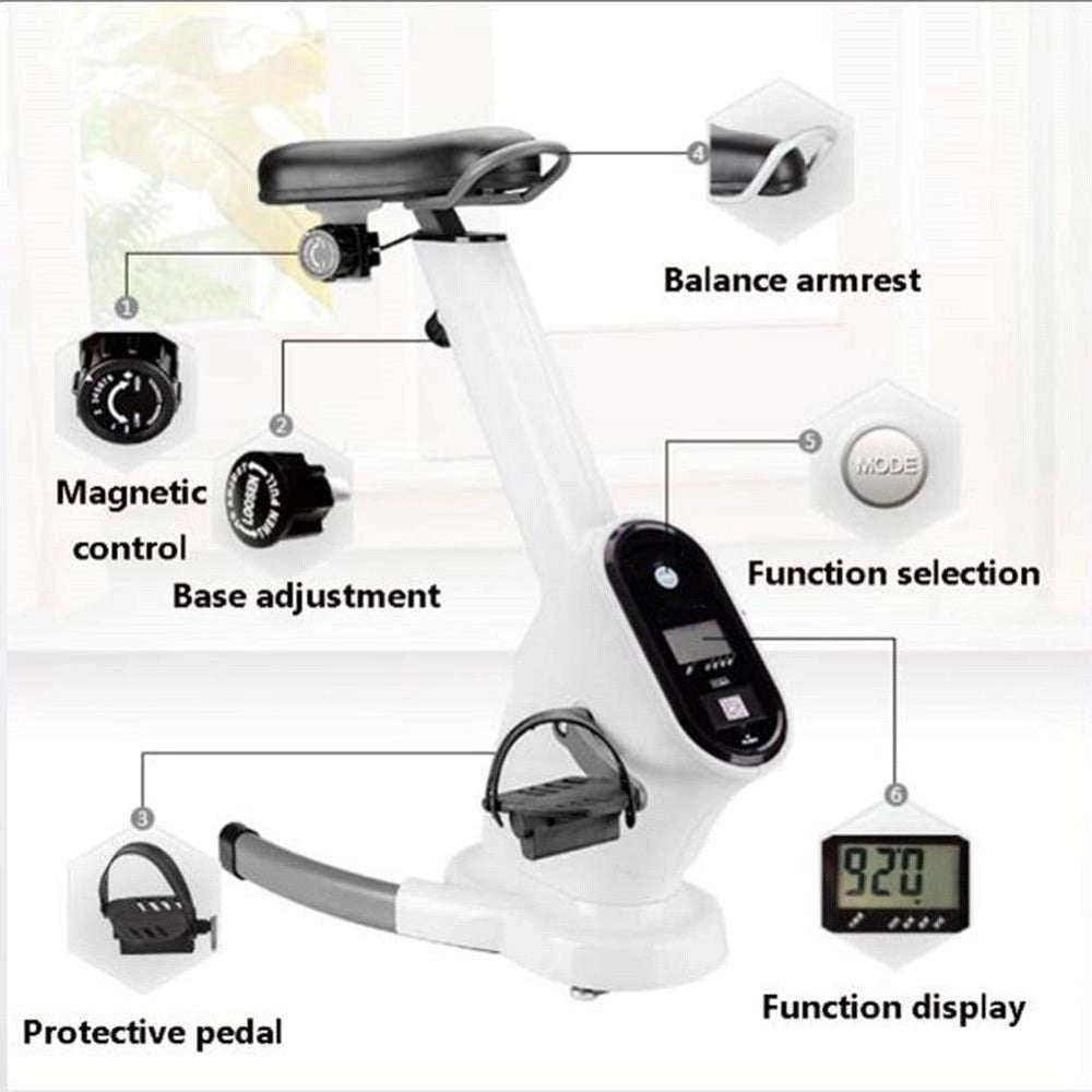 Trade Shop - Cyclette Display Lcd Regolabile Trasmissione A Cinghia Doppio Volano Magnetico -