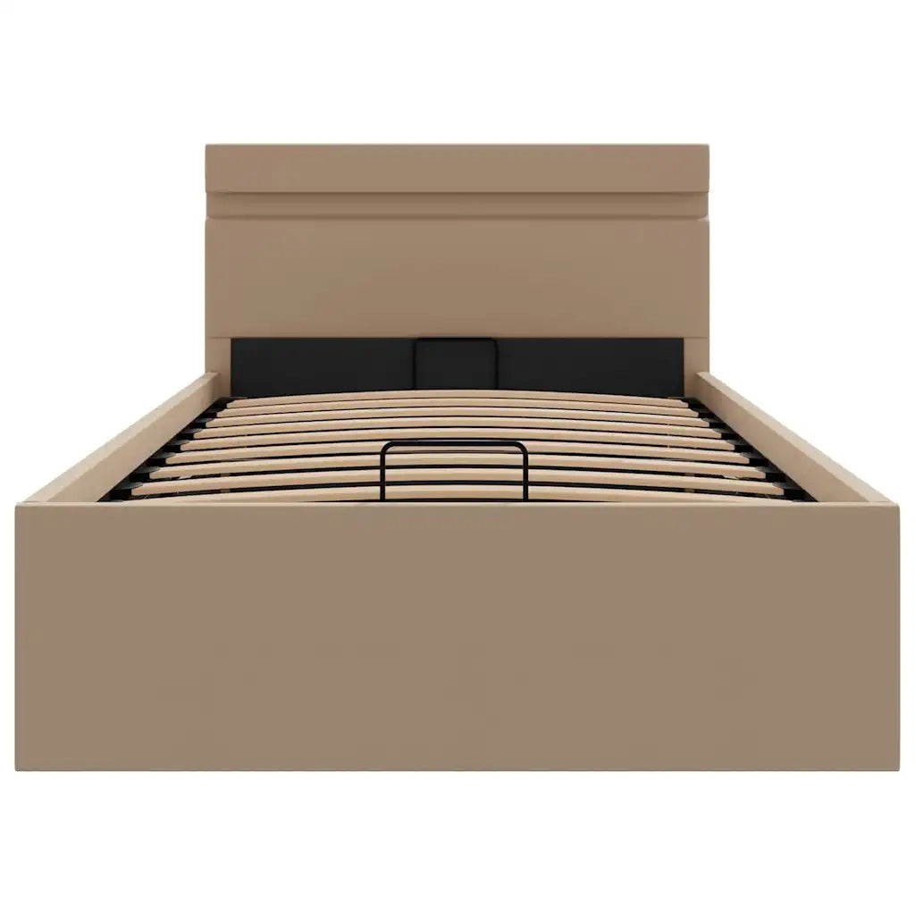 Giroletto Idraulico con LED Cappuccino Similpelle 90x200 cm