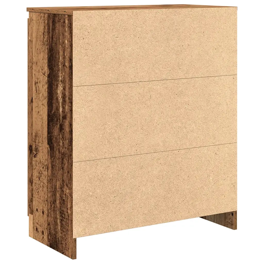 Credenza con Cassetti-Buffet-Armadio da cucina Legno Antico 71x35x84 cm in Truciolato