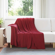 Coperte da Pile 6 pcs Rosso Bordeaux 200 x 150 cm Panno 42017070