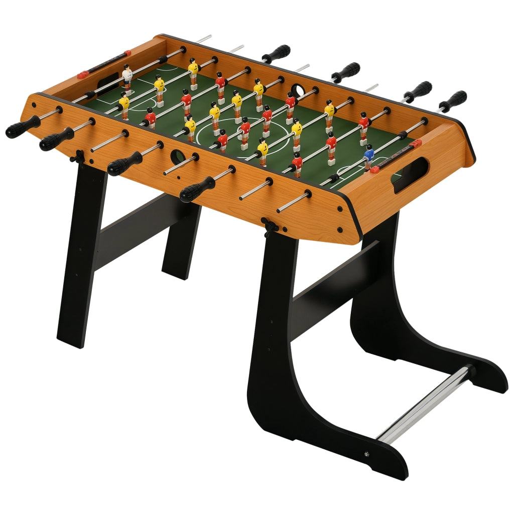 Tavolo da calcio balilla ¨C Minimal ¨C 98x42x62,5 cm legno naturale e nero