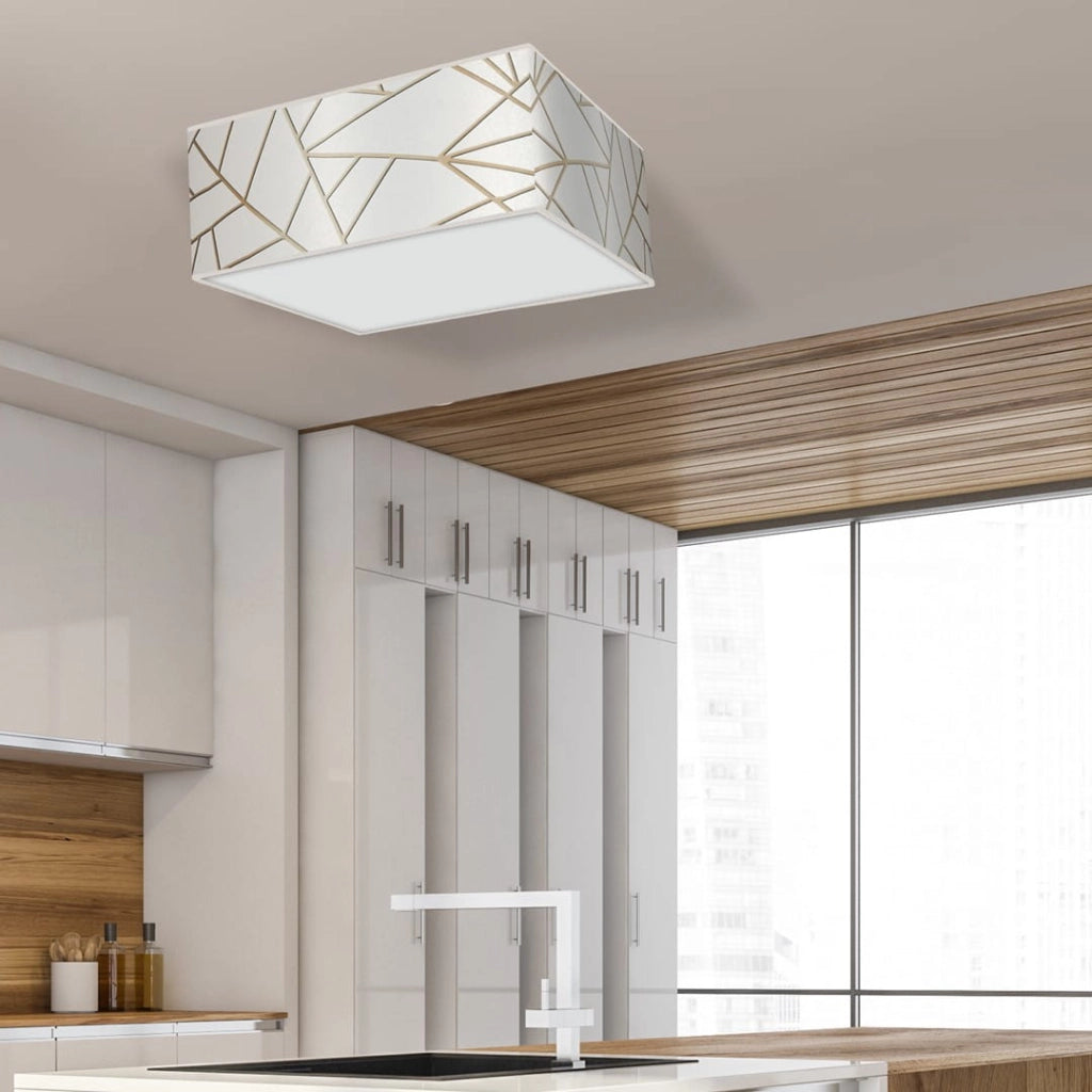 Plafoniera soffitto Milagro Ziggy bianca 50cm 3xE27