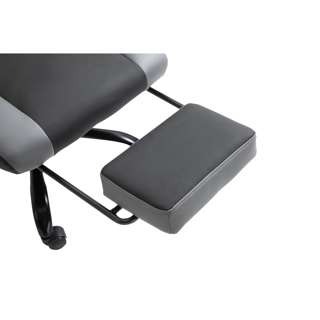 Sedia da ufficio ergonomica con Schienale reclinabile 160°, Poggiapiedi, Cuscino lombare, Schiuma Nero 62 × 52 × 122-128 cm
