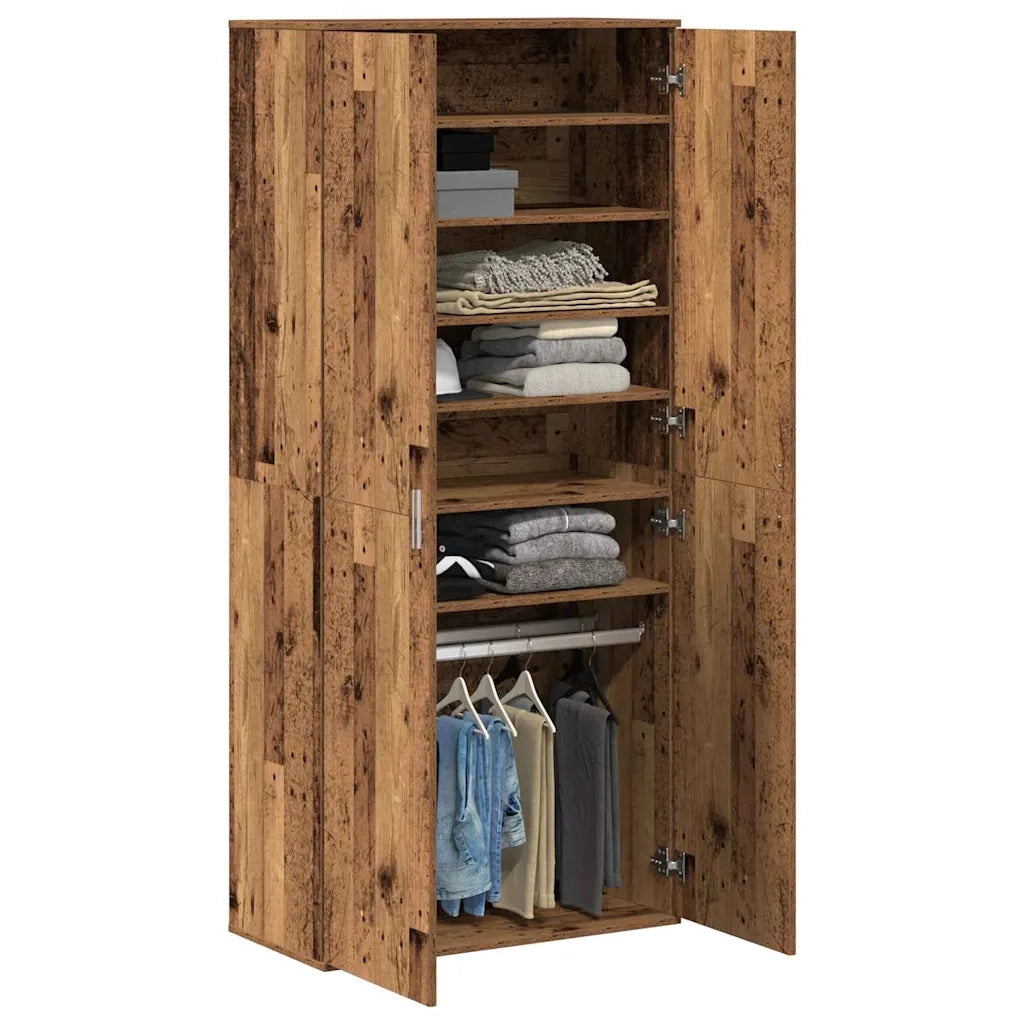 Credenza Legno vecchio 80 x 39 x 178 cm Legno multistrato