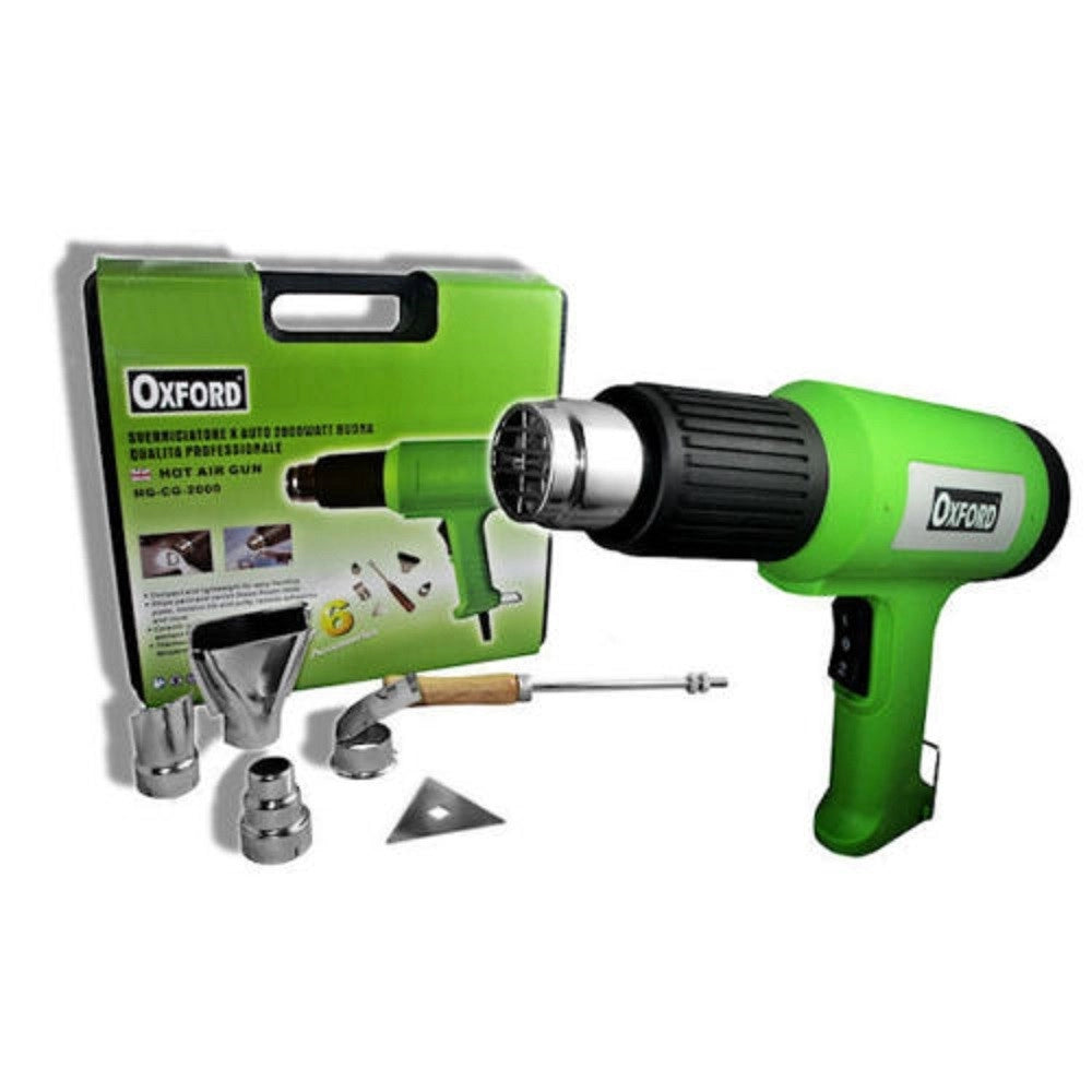 Trade Shop - Sverniciatore Pistola Termica 2000w Aria Calda 300-500 Gradi 6 Accessori -