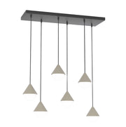 Lampada a sospensione GIRO nera-beige-bianca 6xG9 Emibig