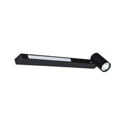 Applique nera moderna LED 8W + GU10 5W Mannari Zuma Line