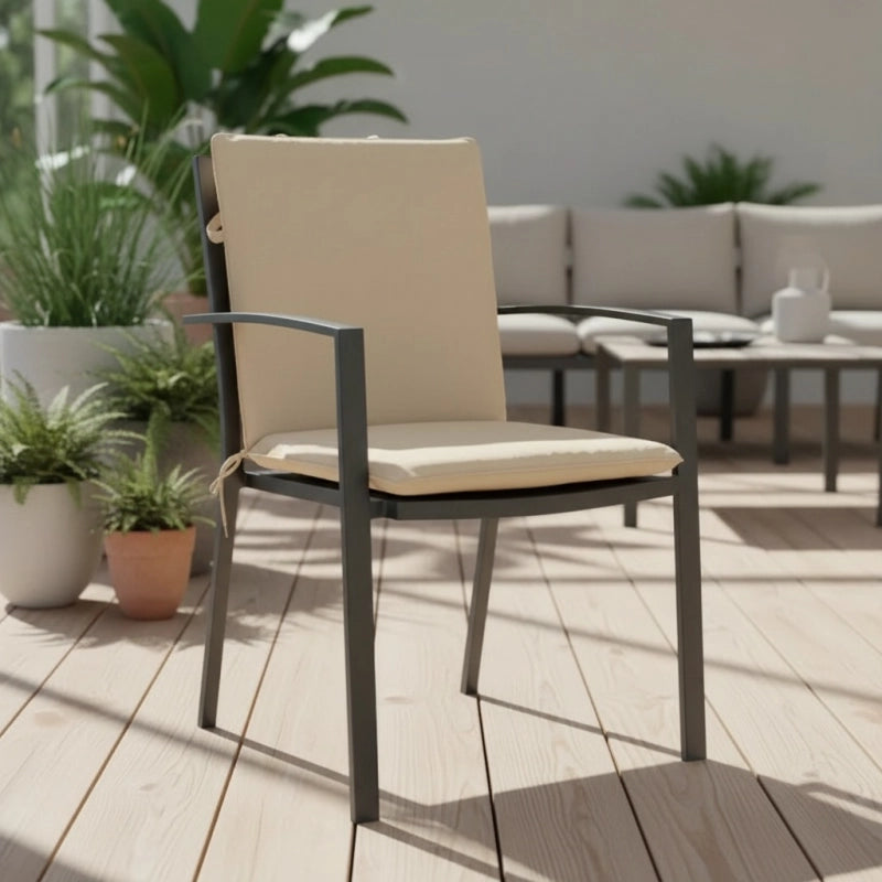 Coussin Canvas Eco+ dossier 49 x 97 cm - MADISON SÃ©rie Stacking Stool - Beige