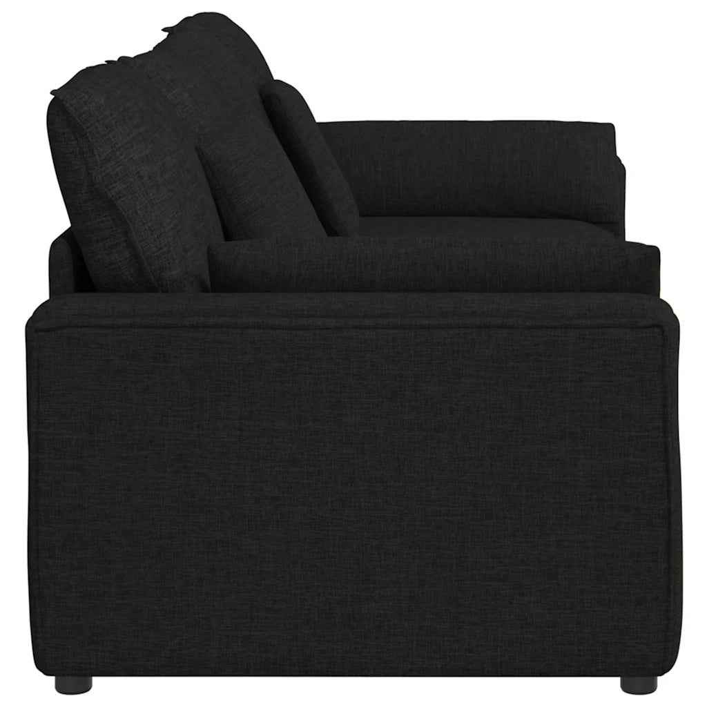 Divano Modulare con Cuscini Nero 3321119