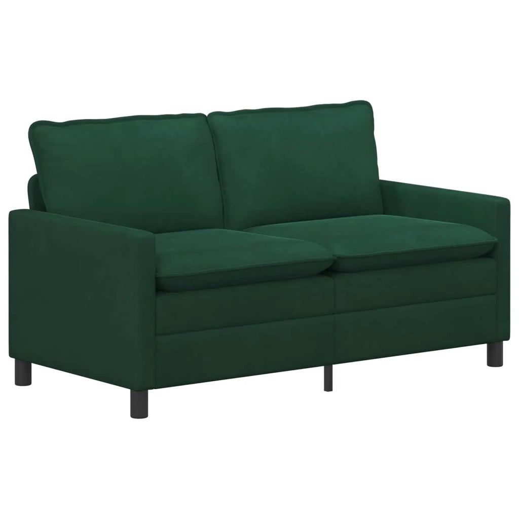 Set di divani 2 pcs Verde Scuro Velluto 3417147