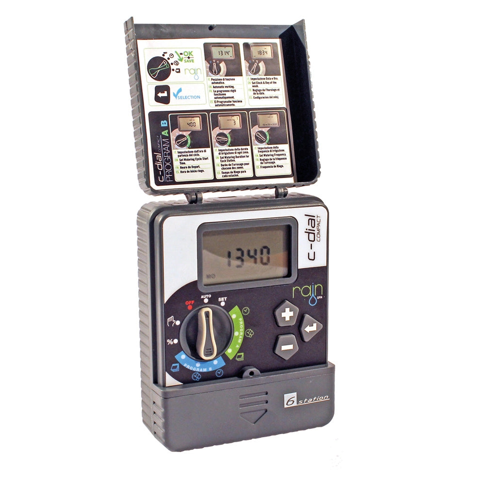 CENTRALINA PER IRRIGAZIONE RAIN 'COMPACT-DIAL' 4 stazioni - 24VAC  - RAIN