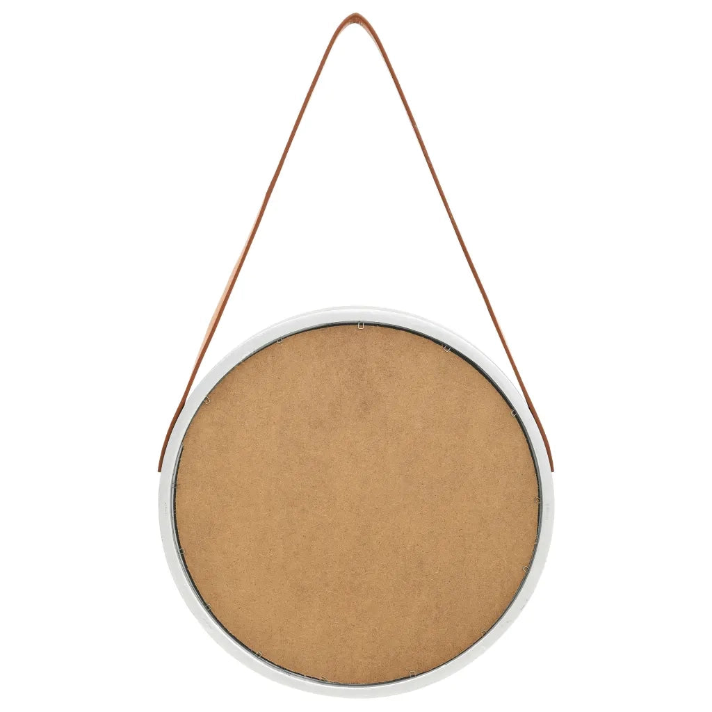 Specchio da Parete | Specchio decorativo con Cinghia 40 cm Argento